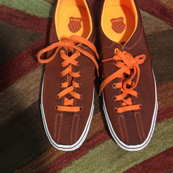 K-Swiss Red and Orange Unisex Skater Shoe